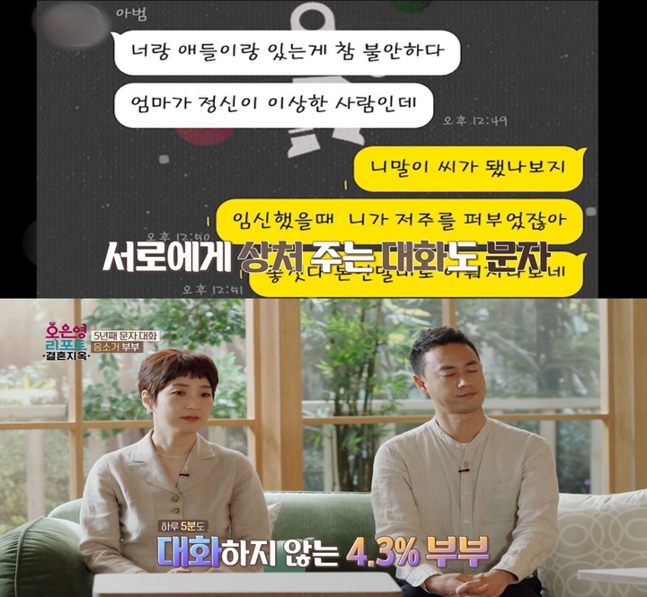 [서울=뉴시스] '오은영 리포트-결혼지옥' 영상 캡처 . 2022.06.07 (사진= MBC 제공) photo@newsis.com*재판매 및 DB 금지 *재판매 및 DB 금지