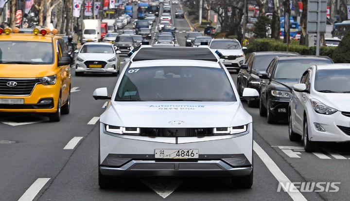 [서울=뉴시스]강남 로보라이드 시범 서비스.(사진=현대자동차·기아 제공) 2022.6.9 photo@newsis.com 