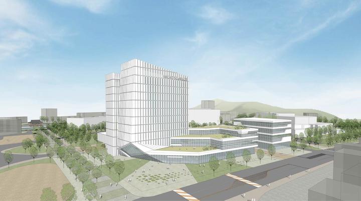 [세종=뉴시스[전북대와 창원대가 학내 유휴 부지를 기업 입주 공간으로 육성하는 '캠퍼스 혁신파크 사업' 신규 사업자로 선정됐다. 사진은 전북대가 제출한 사업계획서상 조감도. (사진=교육부 제공). 2022.06.09. photo@newsis.com *재판매 및 DB 금지