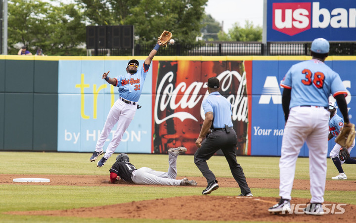 [볼링그린=AP/뉴시스] 마이너리그 경기 장면. 2022.06.12