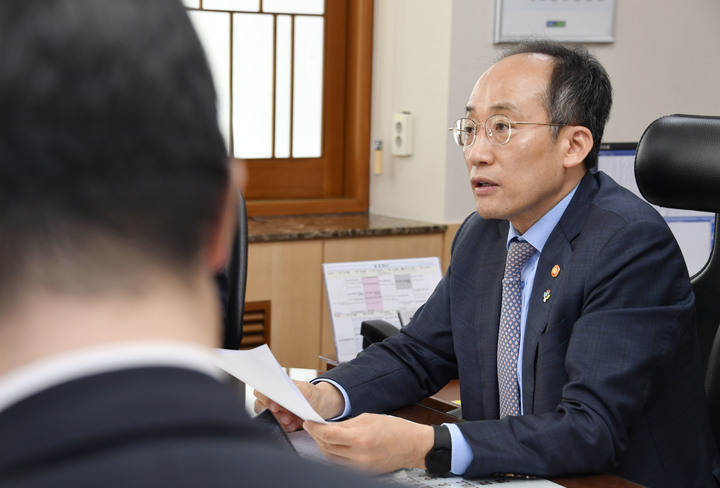 [세종=뉴시스] 추경호 경제부총리 겸 기획재정부 장관. (사진=기재부 제공) *재판매 및 DB 금지