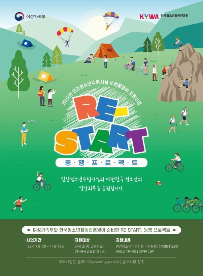  2022 「RE-START 동행 프로젝트」홍보 포스터(제공=여성가족부) *재판매 및 DB 금지