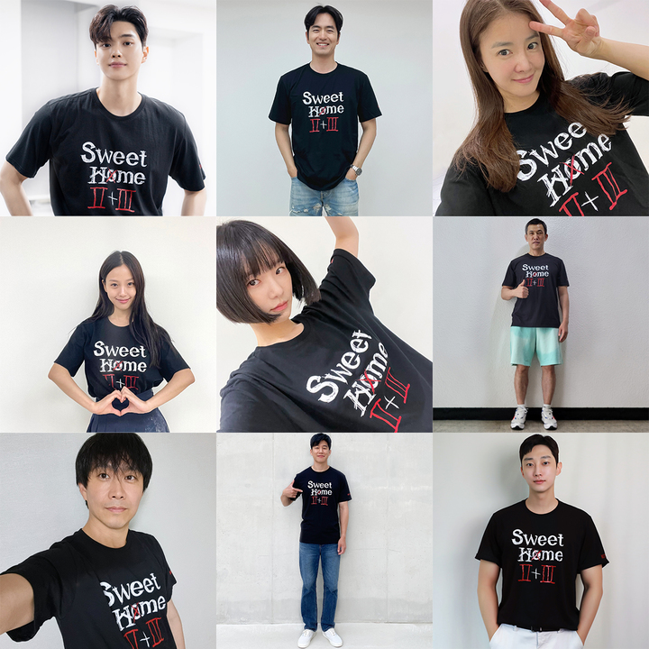 왼쪽 위부터 시계방향 송강, 이진욱, 이시영, 유오성, 진영, 김무열, 오정세, 고민시, 박규영.