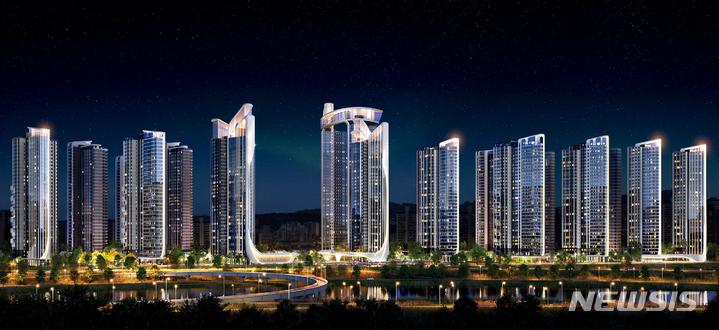 [서울=뉴시스] 이문4재정비촉진구역 재개발정비사업 투시도.