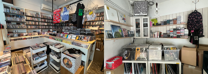 [서울=뉴시스] 박진희 기자 = 이전 앞둔 서울 마포구 연남동 LP레코드샵 '김밥레코즈' 매장. 2022.06.23. pak7130@newsis.com