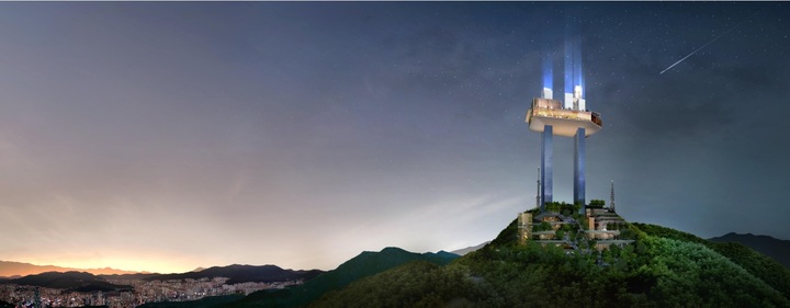 [부산=뉴시스] 황령산 봉수전망대 조감도(사진=대원플러스그룹 제공) *재판매 및 DB 금지