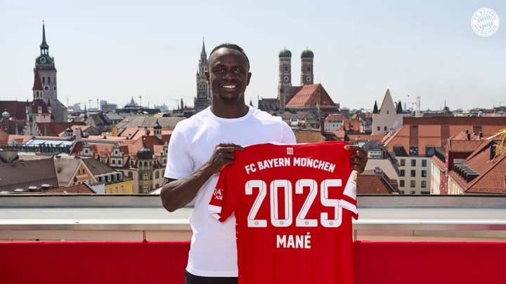 바이에른 뮌헨이 공격수 사디오 마네의 영입을 공식 발표했다. (사진=뮌헨 홈페이지 캡처) *재판매 및 DB 금지