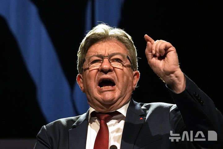 FILE - Hard-left leader Jean-Luc Melenchon delivers his speech in his election night headquarters, Sunday, June 19, 2022 in Paris. France's allies closely watched Sunday's elections that led Macron's alliance to win the most seats but lose its straight majority in the National Assembly. The situation makes French President Emmanuel Macron 's life significantly harder at home. Yet it is not expected to destabilize his international agenda in an immediate future. (AP Photo/Michel Euler, File)