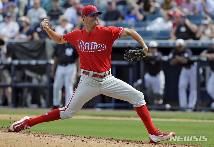 [탬파=AP/뉴시스] 메이저리그(MLB) 필라델피아 필리스의 마크 어펠. 2023.03.21.