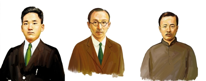 [서울=뉴시스] 김갑·한흥교·민제호 등 동제사 인사들. 2022.06.30. (사진=국가보훈처 제공) *재판매 및 DB 금지