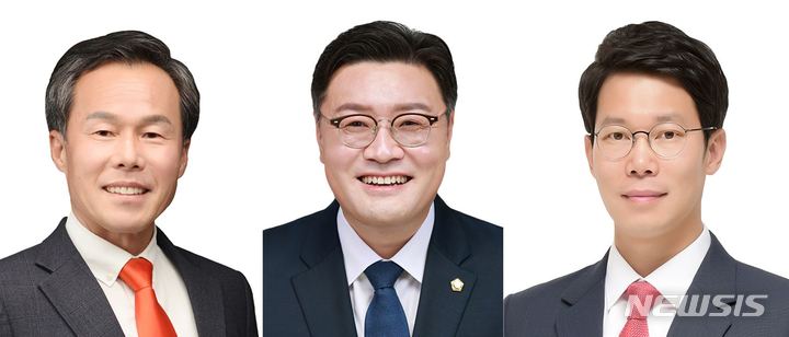 서과석 의장, 연제창 부의장, 임종훈 운영위원장(왼쪽부터). (사진=포천시의회 제공)