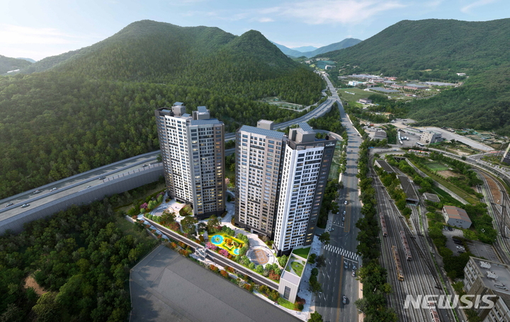 [서울=뉴시스] 쌍용 더 플래티넘 삼계 조감도. (이미지=쌍용건설 제공)