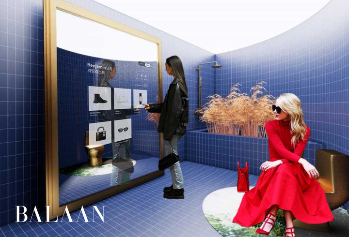 발란 오프라인 스마트피팅룸 예상도(사진=발란 제공) *재판매 및 DB 금지
