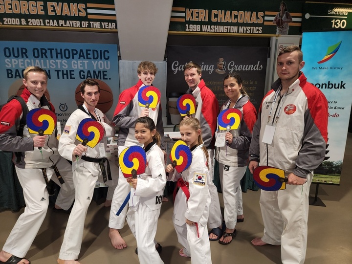 [전주=뉴시스] 미국 워싱턴 하얏튼 리젠시 델레스 호텔과 조지메이슨 대학교 이글뱅크아레나에서 열린 ‘2022 국기원 미국 태권도 엑스포’. (사진= 전라북도청 제공) *재판매 및 DB 금지