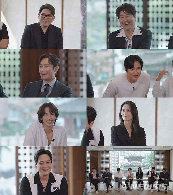 [서울=뉴시스] 한재림, 송강호, 이병헌, 김남길, 임시완, 김소진, 박해준. 2022.07.10. (사진 = tvN '출장 스페셜' 제공) photo@newsis.com*재판매 및 DB 금지