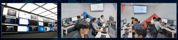 경기 성남시 판교 기업지원허브에 위치한 실전형 사이버훈련장. (사진=과학기술정보통신부 제공) *재판매 및 DB 금지