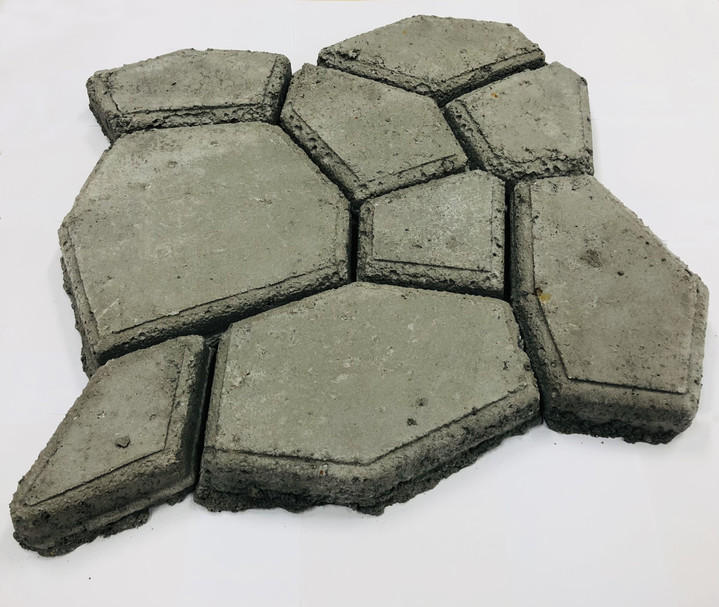 소각재 재활용 보도블록 시제품(사진 제공=SK에코플랜트) *재판매 및 DB 금지