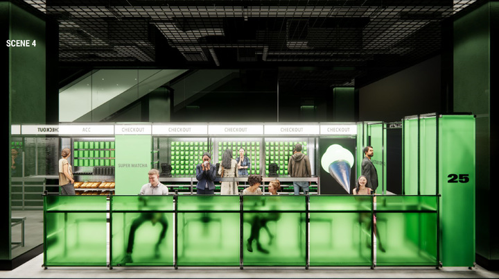 슈퍼말차25 팝업스토어 내부 이미지 GS25 스페이스 마케팅 강화 차원(사진=GS25 제공) *재판매 및 DB 금지