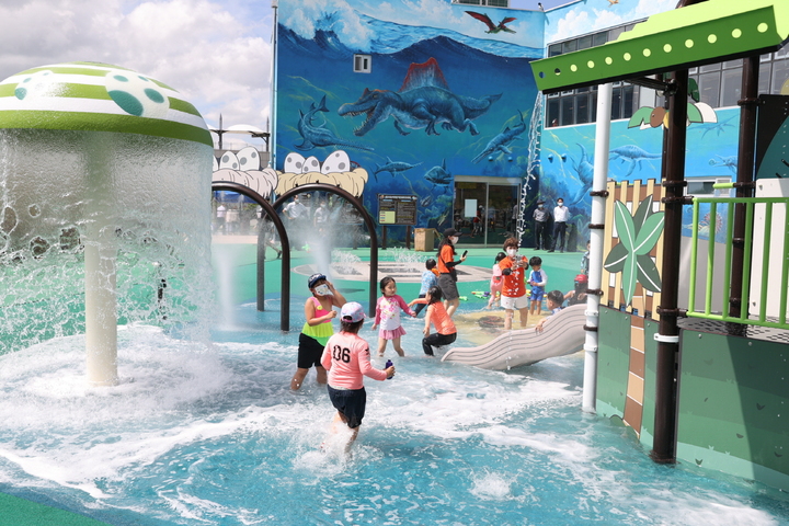 [해남=뉴시스] 공룡박물관 물놀이체험장. *재판매 및 DB 금지