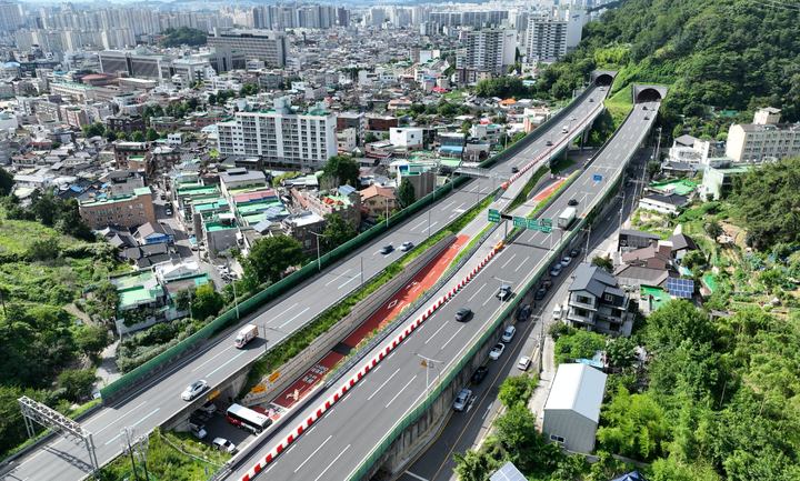 [광주=뉴시스] 폐쇄 결정된 광주 순환도로 지산IC. (사진 = 광주시 제공)&nbsp; *재판매 및 DB 금지