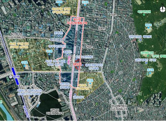 [서울=뉴시스]금천구 신독산역 노보텔호텔 부지.(제공=서울시)2022.07.19. photo@newsis.com