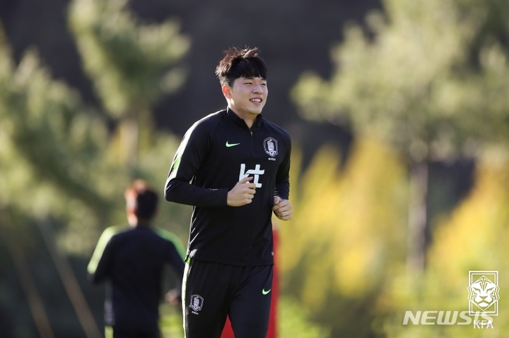 [서울=뉴시스]축구대표팀 수비수 이재익. (사진=대한축구협회 제공)