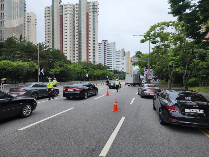 양산경찰서, 경남청 암행순찰팀과 교통법규 위반 단속