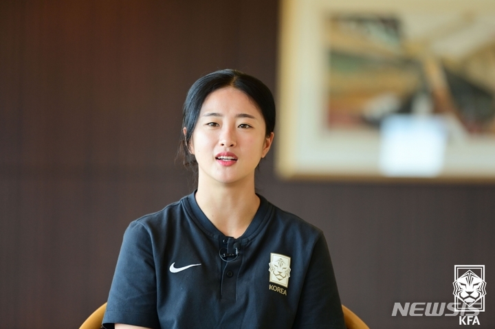 [서울=뉴시스]여자축구 국가대표 최유리 (사진 = 대한축구협회 제공)