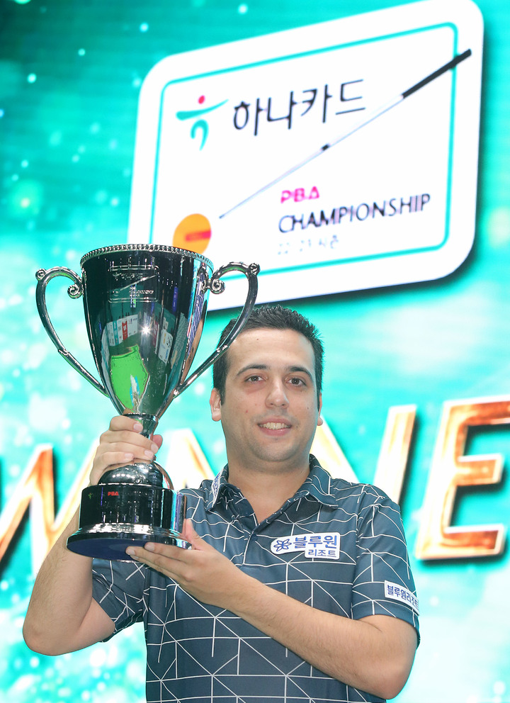 다비드 사파타 PBA 당구선수 경기와 수상 모습