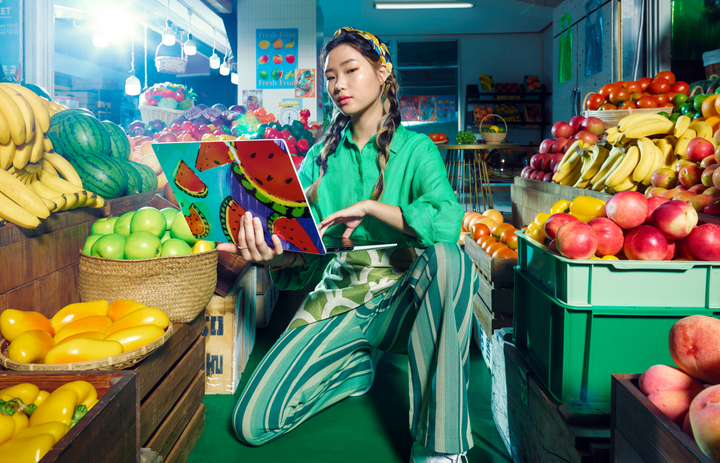 삼성전자 "AI 아티스트와 함께 갤럭시 북 꾸며봐요"