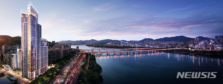 [서울=뉴시스] 서울 광진구 ‘광장동 삼성1차아파트' 소규모재건축사업 조감도. 