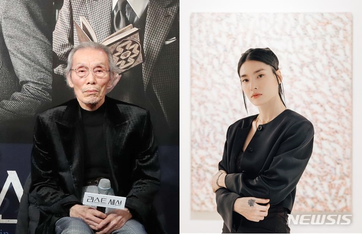 [서울=뉴시스] 배우 오영수(왼쪽), 안무가 모니카 (사진=뉴시스 DB, PADO 제공) 2022.07.25. photo@newsis.com *재판매 및 DB 금지