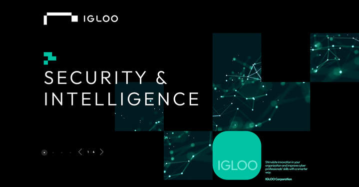 이글루코퍼레이션은 26일 홈페이지를 전면 개편했다. 사진은 개편된 홈페이지. (사진=이글루코퍼레이션 제공) *재판매 및 DB 금지