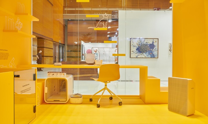 [서울=뉴시스] 2022 공간디자인페어에 전시된 쿠쿠의 생활가전. (사진=쿠쿠 제공) 2022.07.29. photo@newsis.com *재판매 및 DB 금지