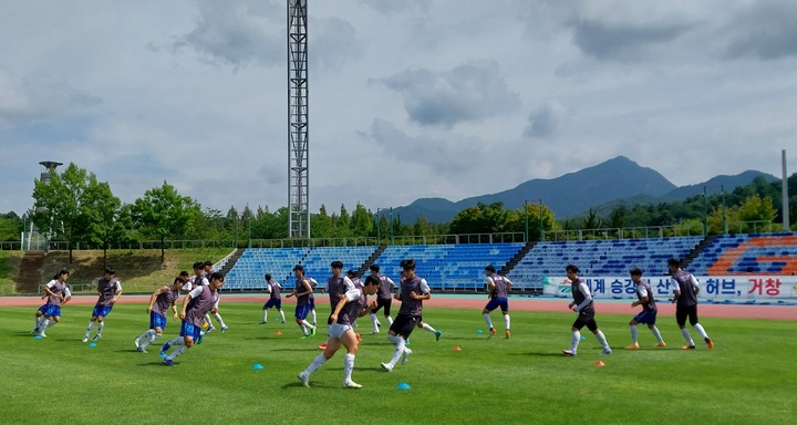 [거창=뉴시스]거창군, 축구 전지훈련 장소로 각광. *재판매 및 DB 금지