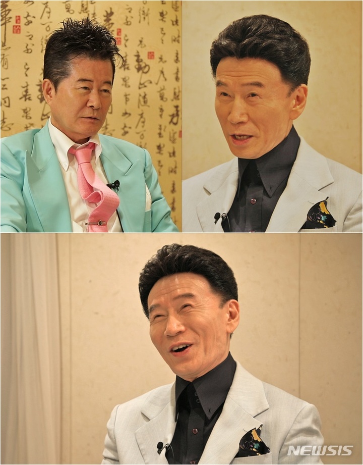 [서울=뉴시스] 태진아, 강진. 2022.07.31. (사진 = TV조선 '스타다큐 마이웨이' 제공) photo@newsis.com*재판매 및 DB 금지