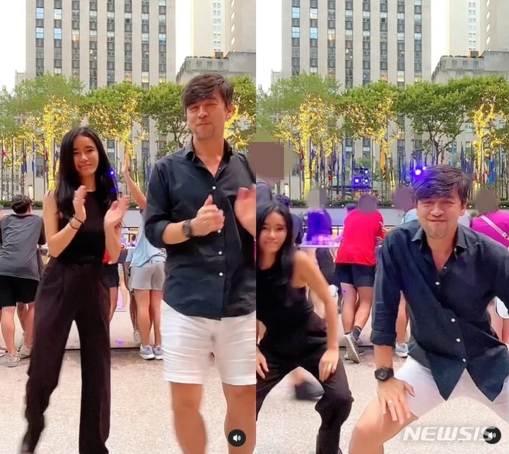 [서울=뉴시스] 엄윤경, 권오중 부부. 2022.07.31. (사진 = 엄윤경 인스타그램 캡쳐) photo@newsis.com*재판매 및 DB 금지