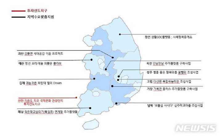 [서울=뉴시스] 2022년 지역개발사업 공모 선정결과. (인포그래픽=국토교통부 제공)