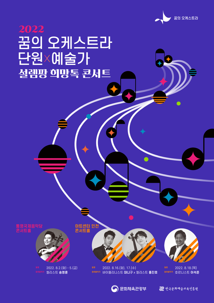 꿈의 오케스트라 설렘팡 희망톡 콘서트 포스터. (사진= 한국문화예술교육진흥원 제공) photo@newsis.com *재판매 및 DB 금지