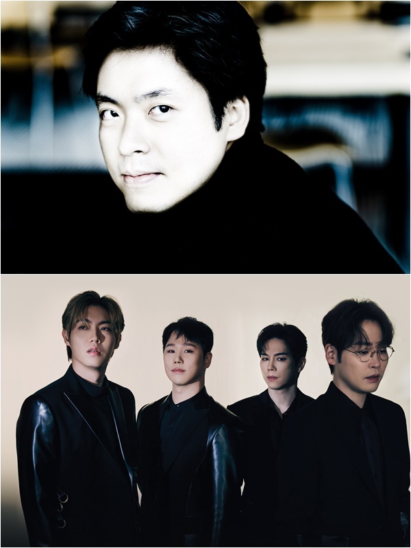 [서울=뉴시스](위부터) 피아니스트 겸 지휘자 김선욱, 크로스오버 그룹 '포르테 디 콰트로'. (사진=서울시향 제공) 2022.08.02. photo@newsis.com *재판매 및 DB 금지