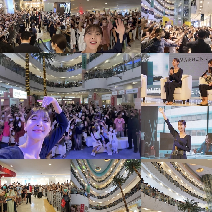 [서울=뉴시스] 설인아 인도네시아 팬미팅 사진. 2022.08.03. (골드메달리스트, 마르헨제이 제공) photo@newsis.com *재판매 및 DB 금지