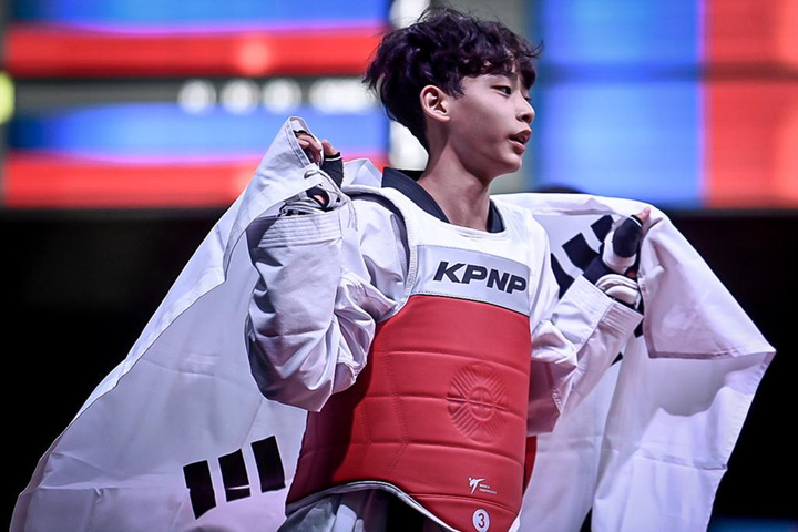 [서울=뉴시스] 세계태권도청소년선수권대회 남자 51㎏급에서 우승한 양희찬. (사진 = 세계태권도연맹 제공) *재판매 및 DB 금지