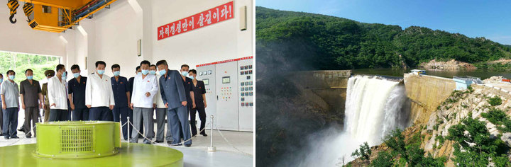 [서울=뉴시스] 북한 어랑천 3호 발전소. 2022.08.05. (사진=노동신문 누리집 갈무리) *재판매 및 DB 금지