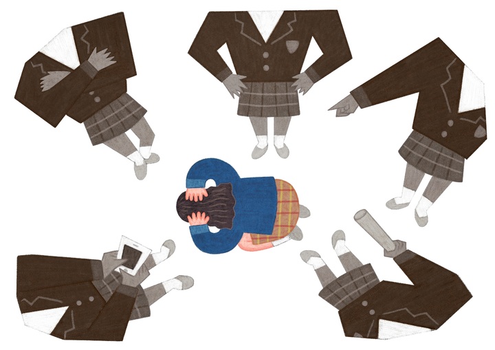 [서울=뉴시스]학교폭력 그래픽. photo@newsis.com. 2023.04.02. *재판매 및 DB 금지