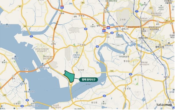 현덕지구 위치도 (사진=경기도 제공) *재판매 및 DB 금지