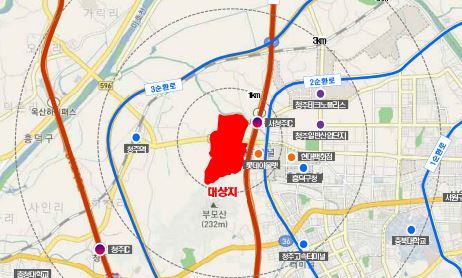 [청주=뉴시스] 충북 청주시 지동동 공공지원 민간임대주택 조성 예정지. (사진=청주시 제공) photo@newsis.com *재판매 및 DB 금지