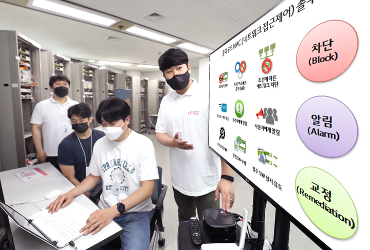 [서울=뉴시스] LG유플러스는 기업고객 전용 PC보안 솔루션 패키지인 ‘U+클라우드 보안팩’의 기능을 강화했다. (사진=LGU+ 제공) 2022.8.10 *재판매 및 DB 금지