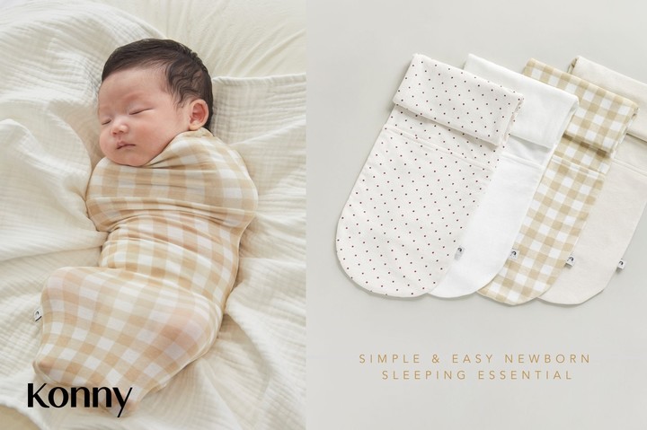 [서울=뉴시스] 코니 밤부라이트 뉴본 스와들 파우치 제품 이미지. (사진=코니바이에린 제공) 2022.08.11. photo@newsis.com *재판매 및 DB 금지