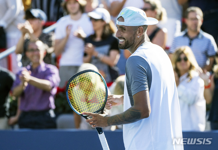 [몬트리올=AP/뉴시스] 닉 키리오스. 2022.08.10