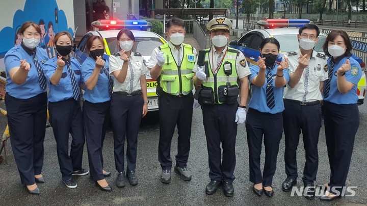 [인천=뉴시스] 이루비 기자 = 어린이 교통안전교육. (사진=인천 계양경찰서 제공) 2022.08.13. photo@newsis.com *재판매 및 DB 금지